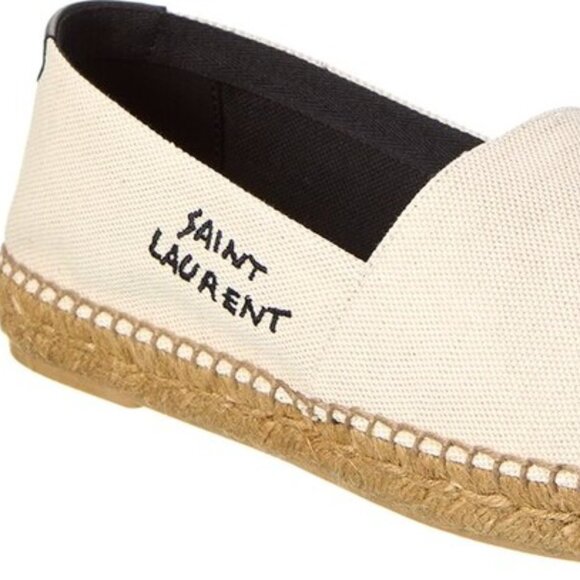 BRAND NEW: Saint Laurent Embroidered Canvas Espadrille - Picture 7 of 7